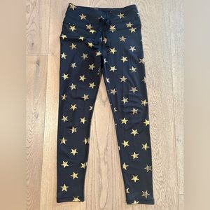 C&C California Black Leggings with Stars Women’s Size M